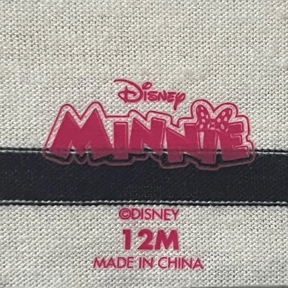 NWT Disney Minnie Mouse Baby Girl Dress 12M Red Glitter Tulle‎